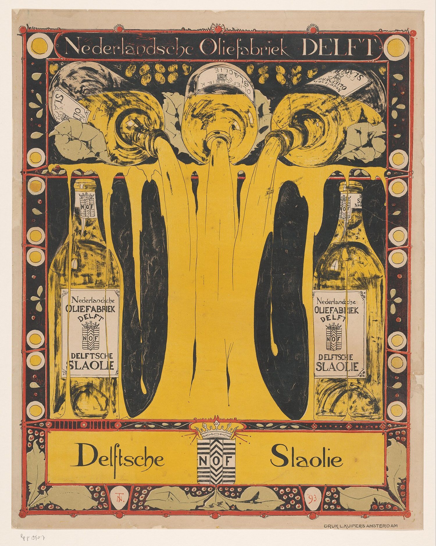 Type specimen print on a table